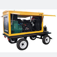 주문 100KW 전력 출력 중량 작업용 트레일러 장착 발전기 online manufacture