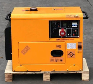 주문 CCSN 6KW/8KVA 휴대용 조용한 디젤 발전기 가정용 단일 단계 220V 세 단계 380V 낮은 소음 순수 구리 ATS co online manufacture
