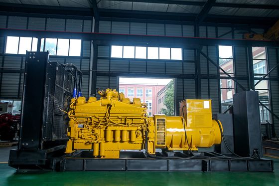 환경 친화적 인 메탄 연료 발전기 세트 800KW-1500KW 전력 출력